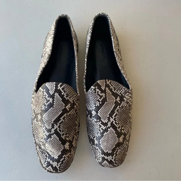 Vince Snakeprint Womens Contemporary Loafer Flats Slip On Shoes Size 37M / 7M - Picture 8 of 12